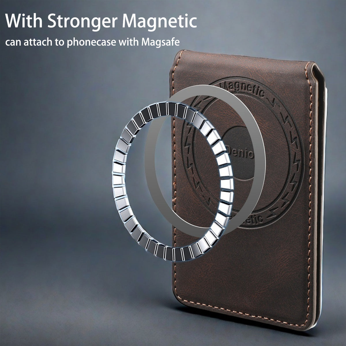 Multifunctional MagSafe-Compatible Wallet Stand for iPhone & Samsung