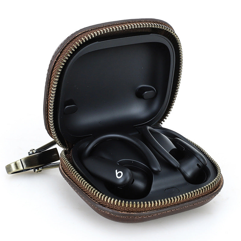 Protective Leather Case with Clip for Powerbeats Pro 2