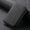 MagSafe-Compatible Multi-Card Zipper Wallet Stand for iPhone & Android
