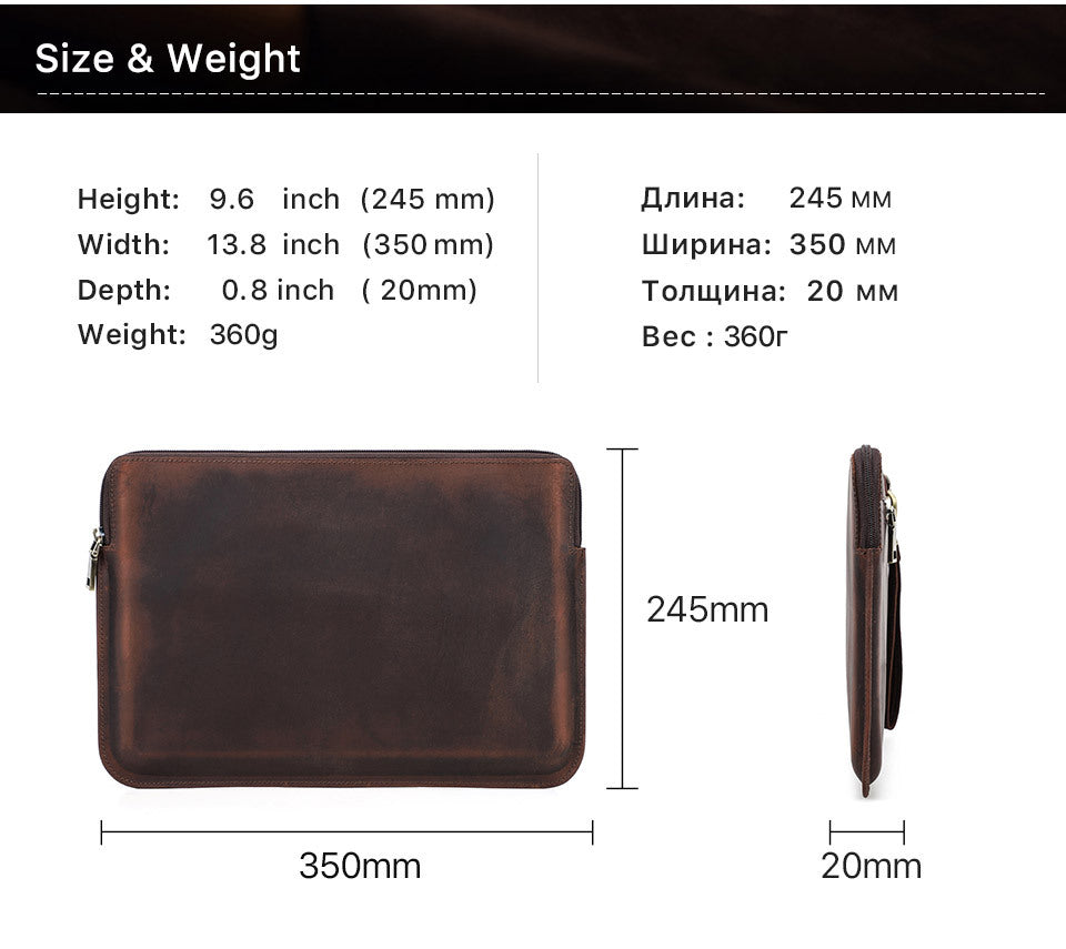 Genuine Leather Sleeve for 13.3-inch MacBook Air & Pro