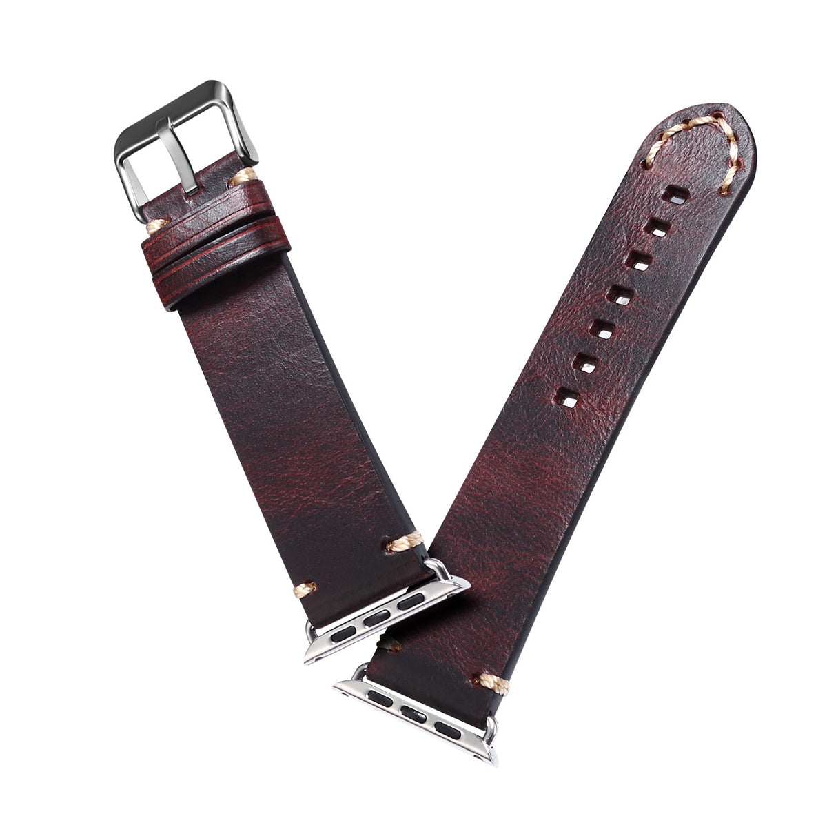 Vintage Oil-Waxed Genuine Leather Apple Watch Band