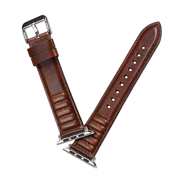 Genuine Cowhide Leather Apple Watch Band H01