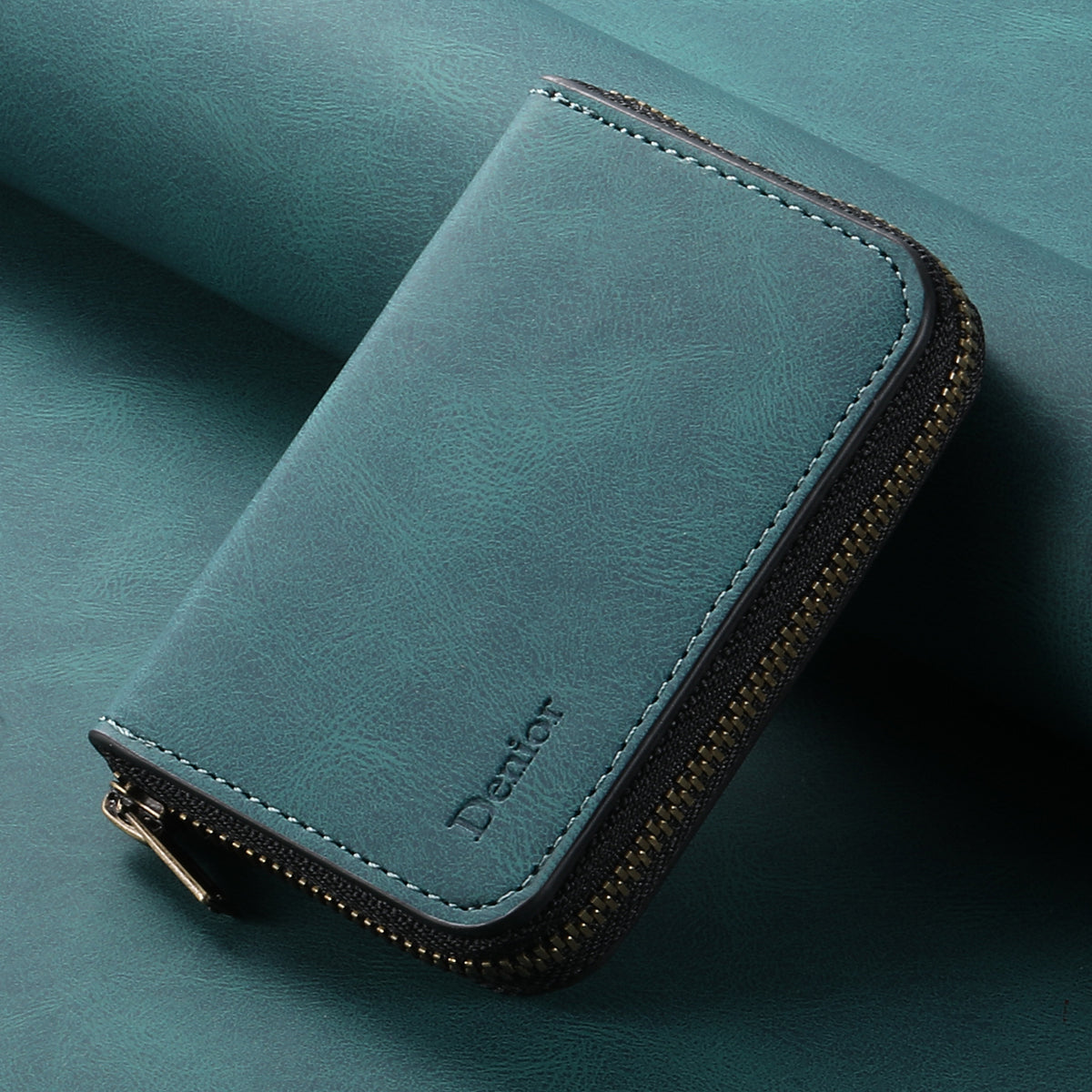 MagSafe-Compatible Multi-Card Zipper Wallet Stand for iPhone & Android