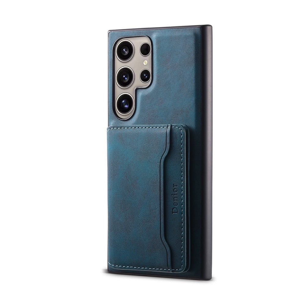 2-in-1 Magnetic Card Holder Case with Stand for Samsung Galaxy S23–S26 Ultra