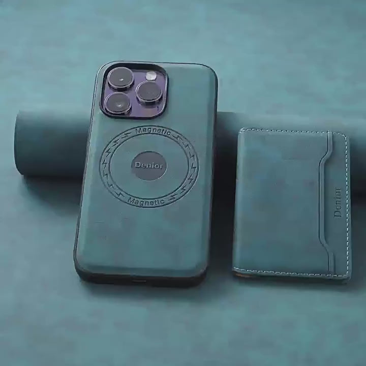 2-in-1 Magnetic Card Holder Case with Stand for Samsung Galaxy S23–S26 Ultra