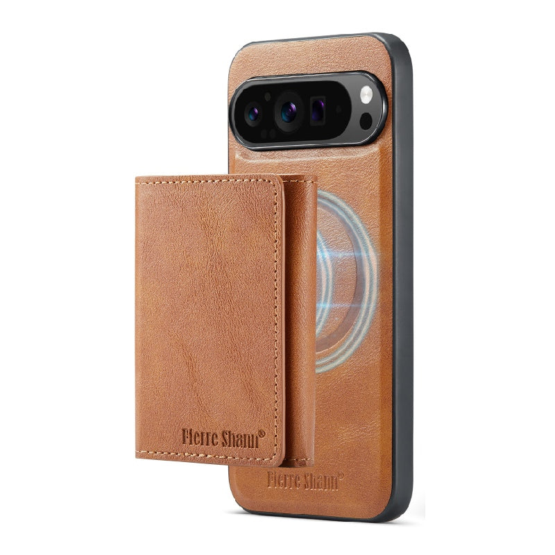 2-in-1 PU Leather Case with Detachable Tri-Fold Wallet for Google Pixel 7–11 Series