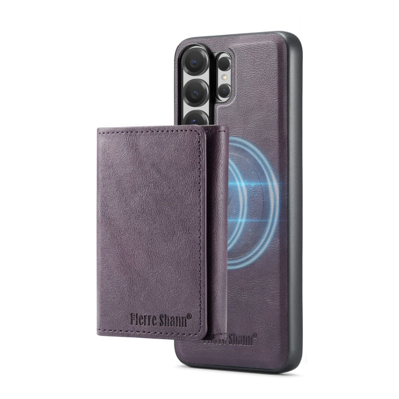 2-in-1 MagSafe-Compatible Case with Tri-Fold Wallet Stand for Samsung Galaxy S22–S26 Series